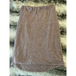 Charlotte Russe Taupe Pink Pencil Skirt